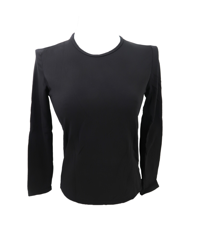 Εικόνα της γυναικεία ισοθερμική μπλούζα με μακρύ μανίκι μαύρο