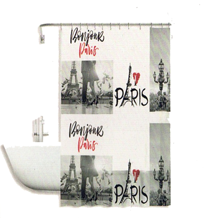 Picture of Κουρτίνα μπάνιου I LOVE PARIS (180x180)