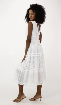 Εικόνα της Γυναικείο φόρεμα με λεπτομέρεια ONE SIZE μακρύ