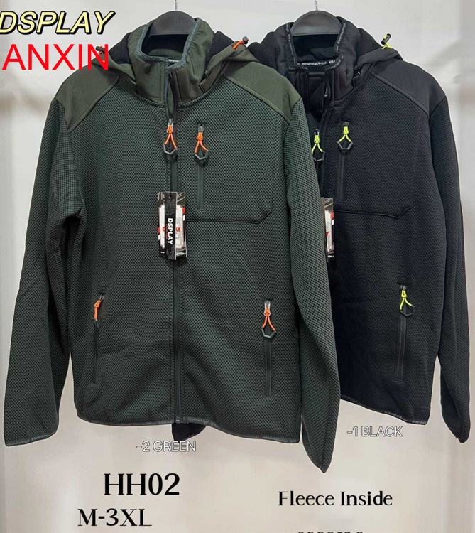 Εικόνα της Dsplay Ανδρικό Μπουφάν  FLEECE INSIDE M-3XL